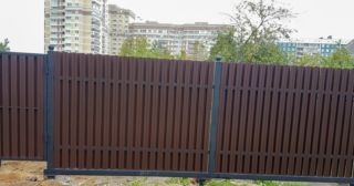 Купить распашные ворота из штакетника Луховицы, цена от 2702 руб.